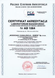 certyfikat akredytacji laboratorium